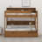 Bunk Bed Frame With Trundle And Storage Shelves, Solid Wood Floor Bunk Bed With Ladders And Guardrails-125124729-125124731