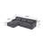 Modern Minimalist L-Shaped Chenille Upholstered Sectional Sofa with Storage Pockets and Three Pillows-1336592640-1336592642