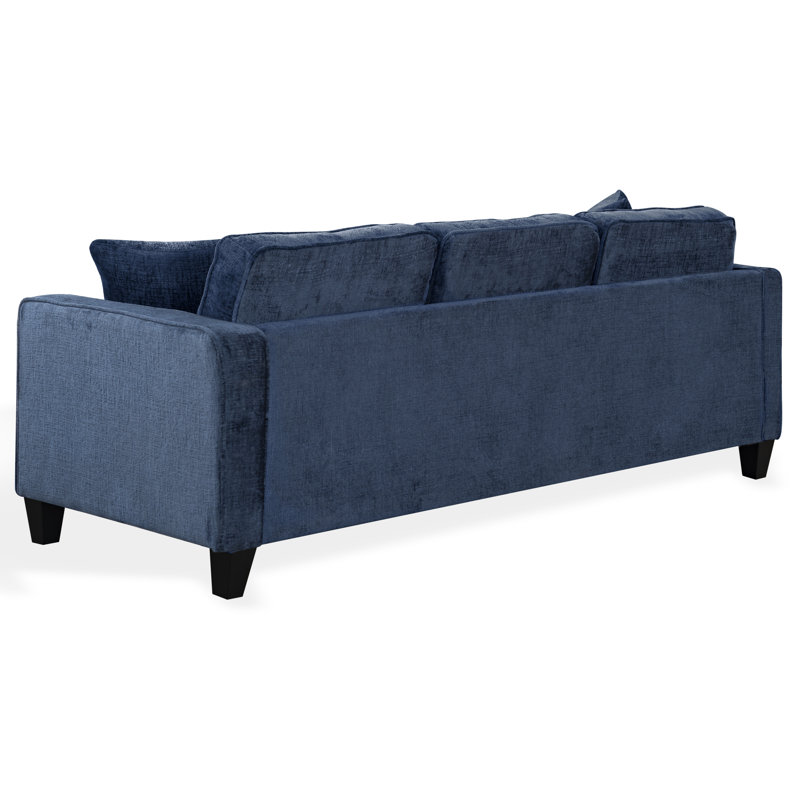 Taylyn Chenille 3 Seat Sofa, Navy