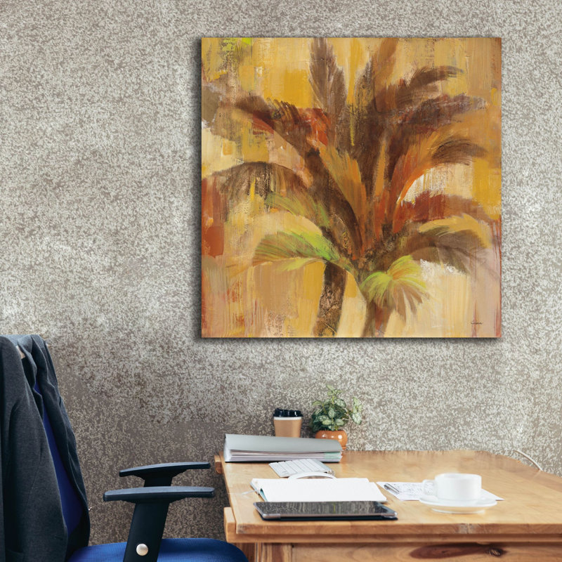 «Island Breeze» 2 par Albena Hristova, art mural sur toile, 37 po x 37 po