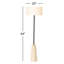 Lampe sur pied 64 po réactive blanche glaçure / noire