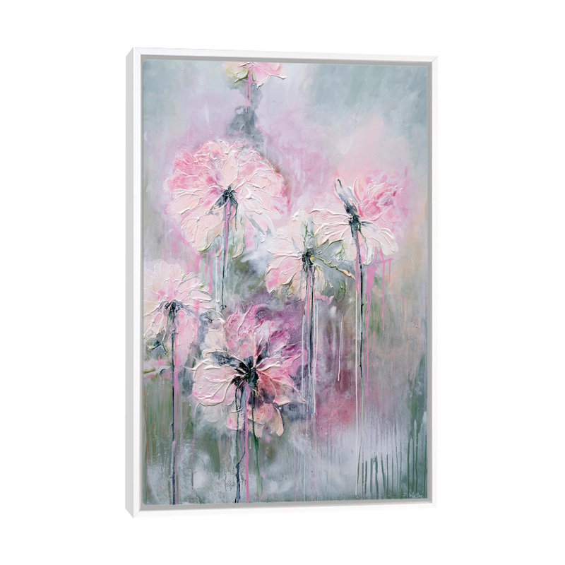 «Gentle Summer Rain», reproduction d'art, H 60 po x l 40po x P 1,5 po, Cadre blanc