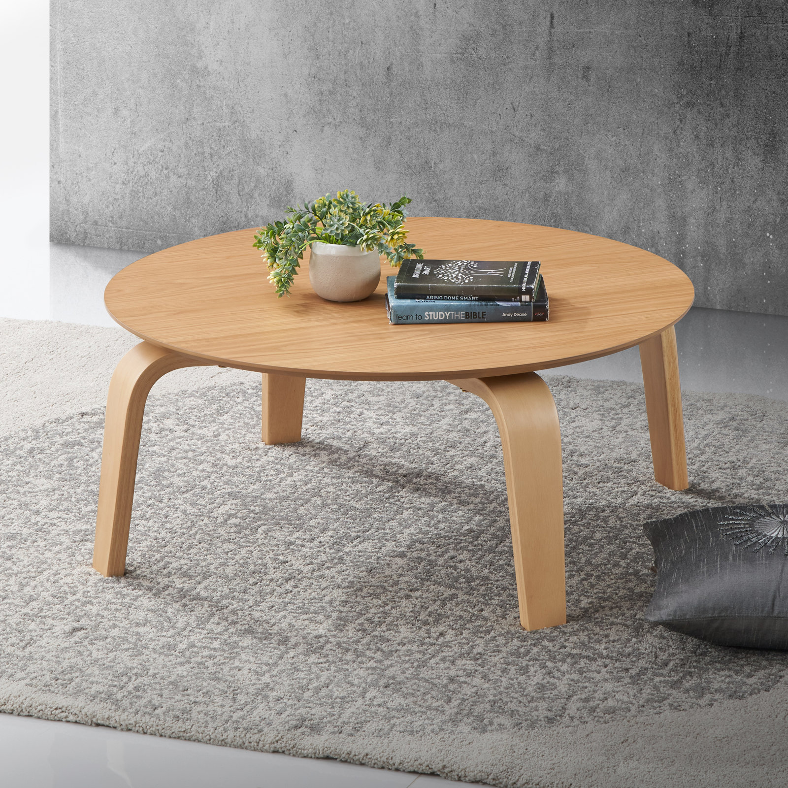 Arax 35" Coffee Table, Oak