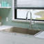 Ensemble d'évier de cuisine à double cuve à montage sur le dessus 60/40 Karran Quartz 33 "X 22"-54821668