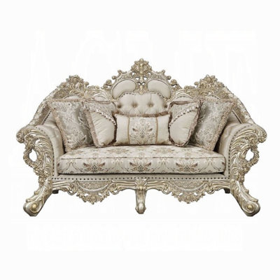 Causeuse en tissu avec capitonnage à boutons Danae