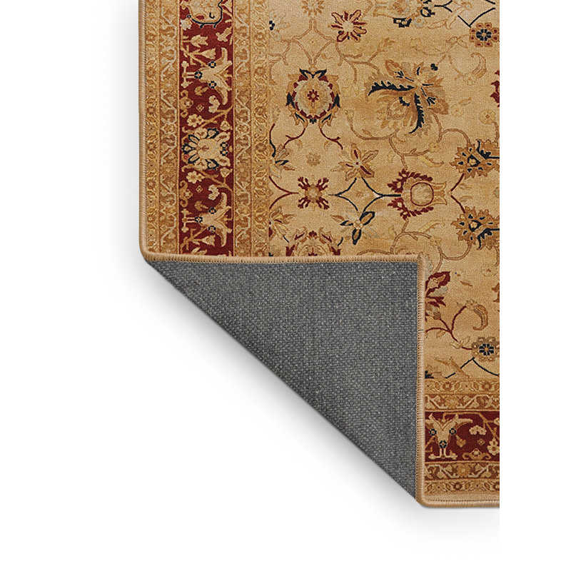 Tapis rouge / beige kevork, Rectangle 5 pi x 7 pi