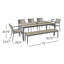 Genevieve Rectangular 78'' Long Dining Set-1422364749