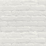 Painted White Brick Wallpaper