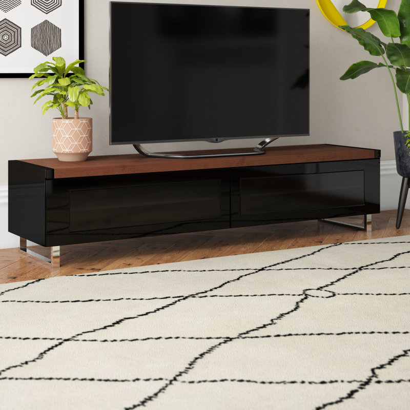 Liverman Unfinished TV Stand for TVs up to 78", Walnut