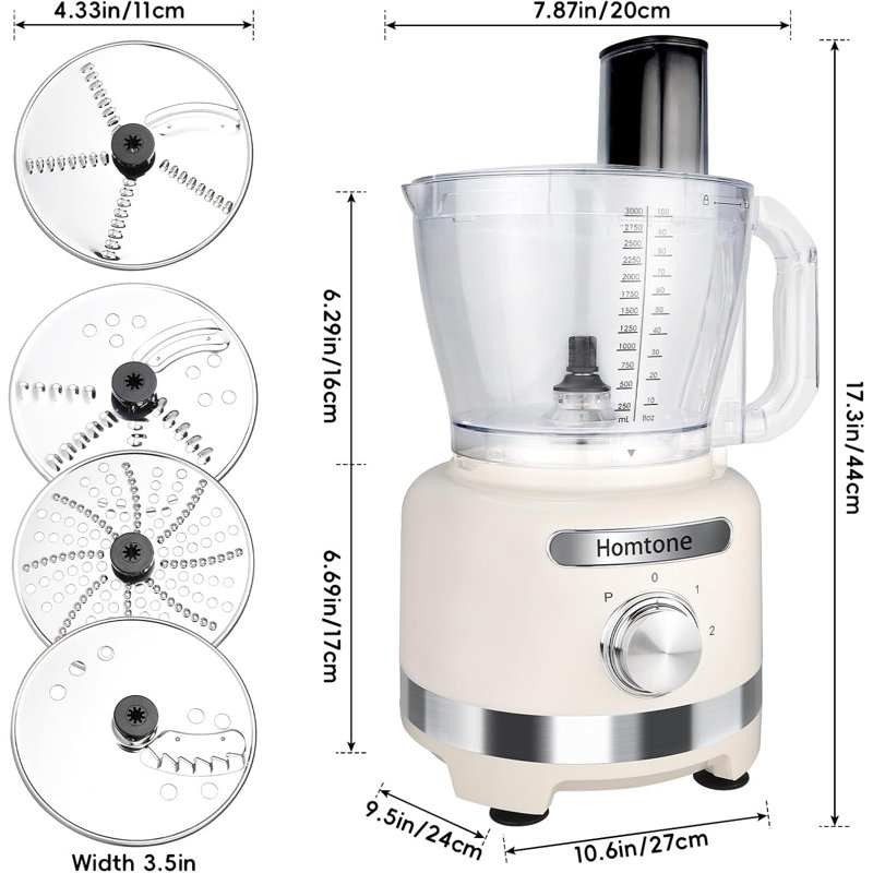 Robot culinaire 16 tasses Davivy 600W beige