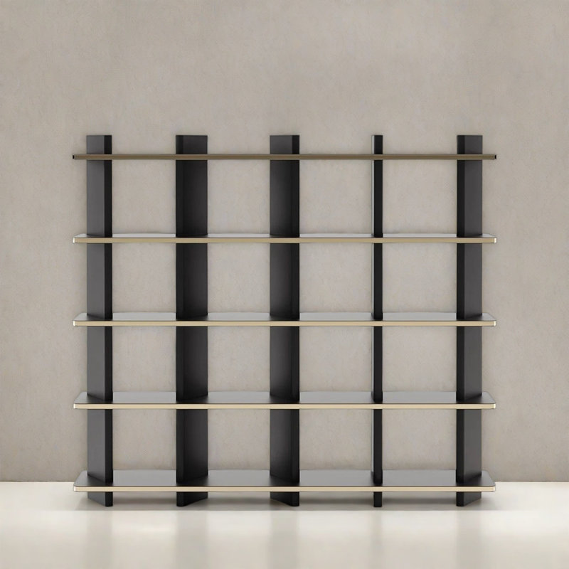 Makinley, (5 tablettes) H 70,8 po x l 78,7 po x P 11,8 po, Noir