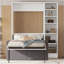 Lit escamotable avec canapé et tablettes Murphy-104610579