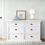 Commode double 6 tiroirs Anchita