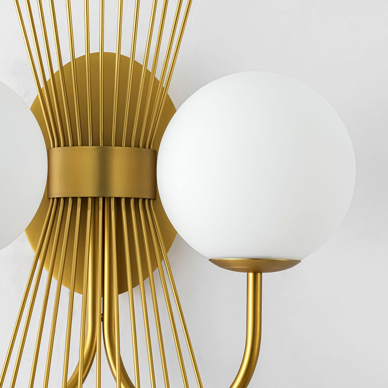 Stauton 2 - Light Dimmable Glass Globe Wall Light