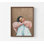 «Rosy Reflection Portrait Print»: art d'une fille rêveuse