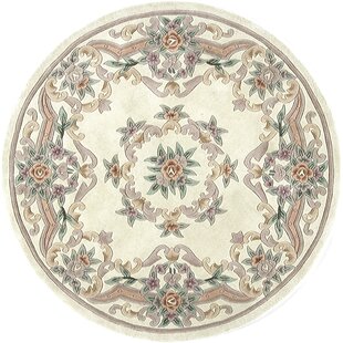 Serena Aubusson II Small Accent Rug 1feet 10inches x 2feet 10inches Floral Wool Rugs , 1'10 x 2'10, Rose Flower