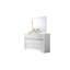 Armoire blanche de 7 chambres - Vaste espace de rangement pour la commode