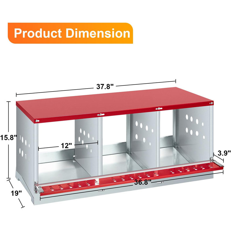 0.6mm Galvanized Steel Nesting Boxes