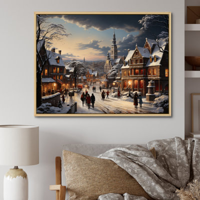 Winter Village Carnival IV - reproduction sur toile