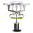 Cuisinart Perfect Position Propane Patio Heater, 38,200 BTU Powerful Directional Stainless Steel Outdoor Heater with Hidden Tank and Drink Table, Swivel Arm and Reflective Heat Shield
