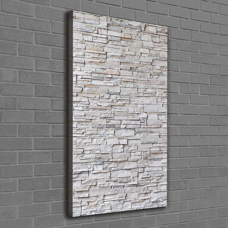 A Stone Wall - Wrapped Canvas Print