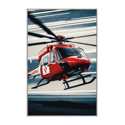 Machine Washable Transportation Grey Area Rug