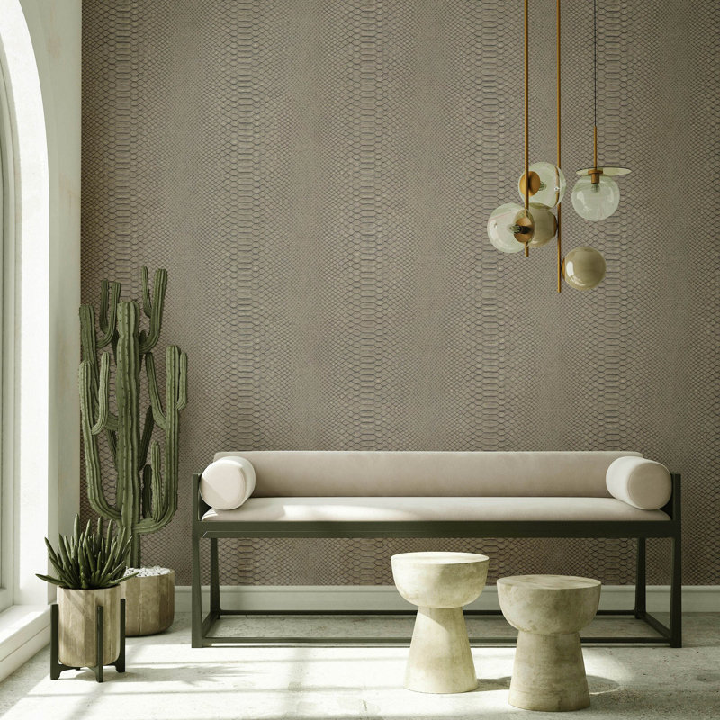 Minoris Textured Snake Skin Sheen Wallpaper Roll 10.05m x 0.70m