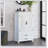 27'' Accent Tall Tower White Storage Cabinet - Rustic  Sideboard With Doors And Drawers For Home Decor And Organization