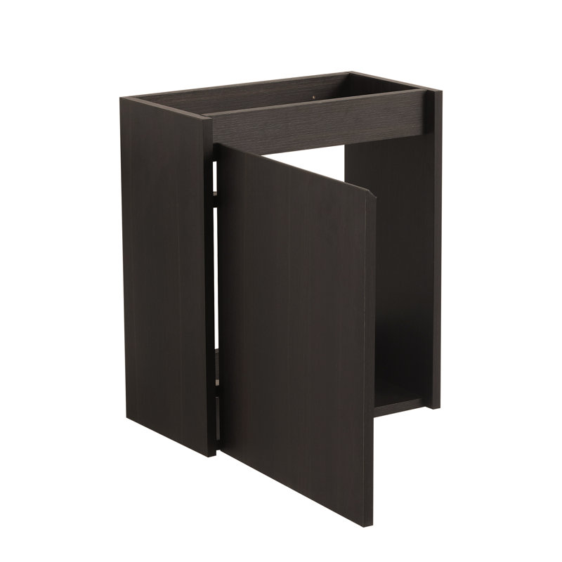 Ensemble de meuble-lavabo pour salle de bain 16 po pour petit espace, petit meuble-lavabo avec lavabo en céramique