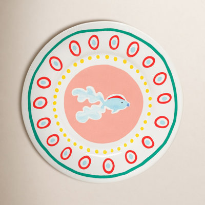 Summer Bliss 8.75'' Stoneware Salad Or Dessert Plate , Set of 6