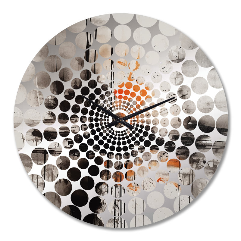 Sannie - Horloge murale géométrique abstraite, Très grand