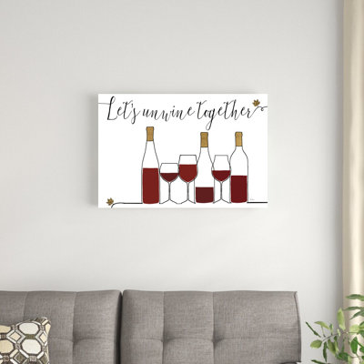 «Souligné Wine X» par Véronique Charron, impression sur toile tendue
