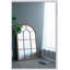 Grand miroir décoratif arqué 34 x 54,3 po avec cadre brun