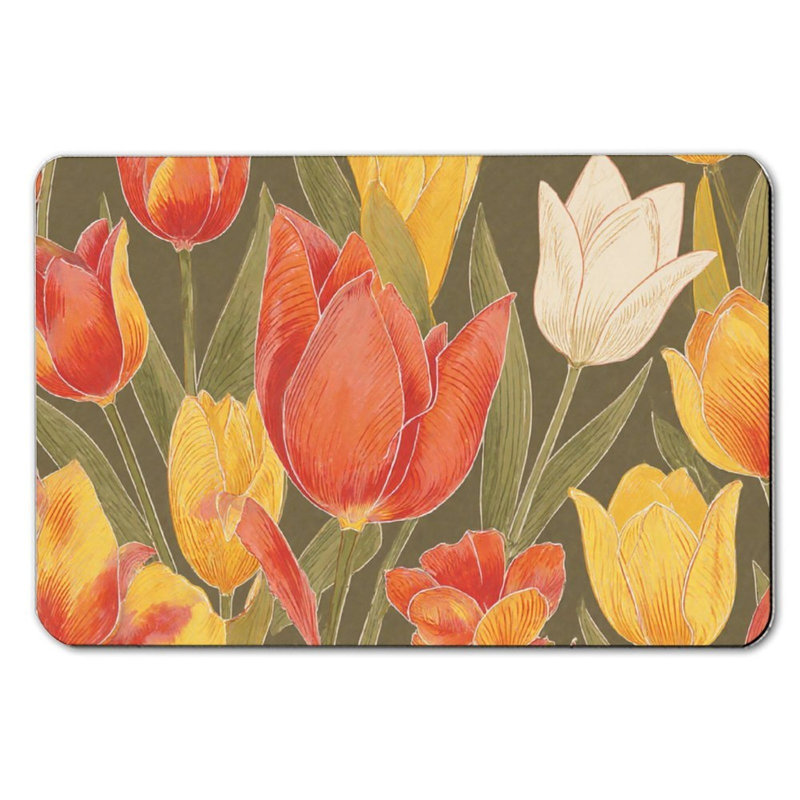 Tapis de bain Vibrant Tulip Garden, 36 X 24