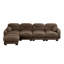 Canapé modulaire confortable à plis avec siège ergonomique en mousse haute densité, canapé modulaire, accoudoirs arrondis arrondis et 2 coussins décoratifs ronds-158099501-158099519
