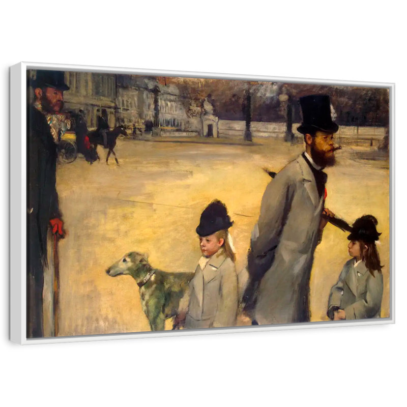 Place de la Concorde, Cadre flottant blanc, 13 po x 9 po