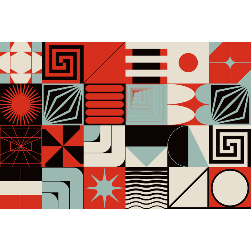 Modern Swiss Design Aesthetics - Wrapped Canvas Print, 30cm H x 46cm W x 3.8 cm D