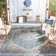 Danya Blue/Cream Indoor/Outdoor Area Rug