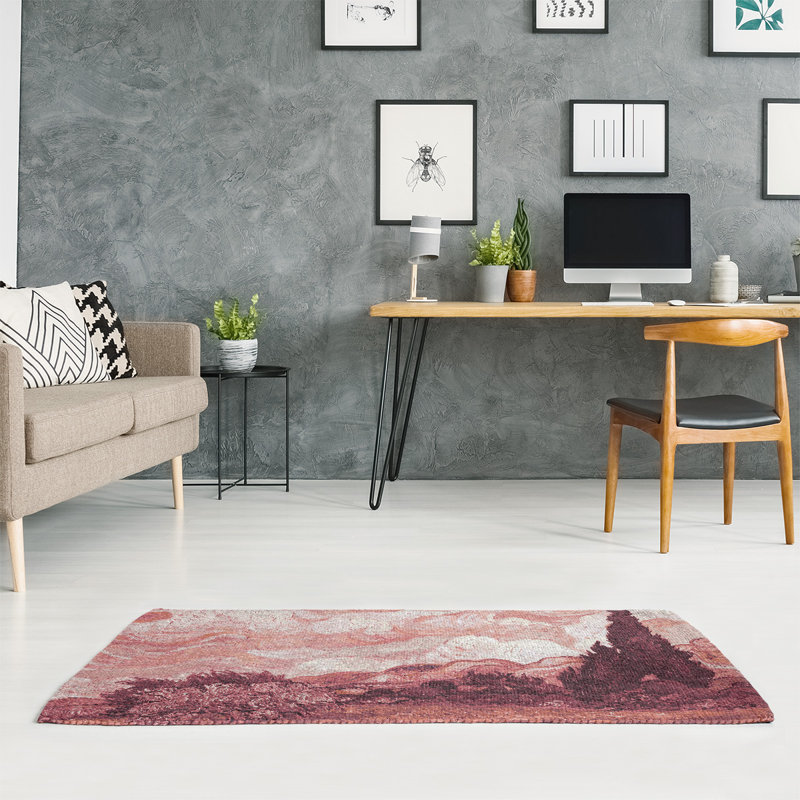 Tapis zone rouge wheatfield chenille, Rectangle 3 pi x 5 pi