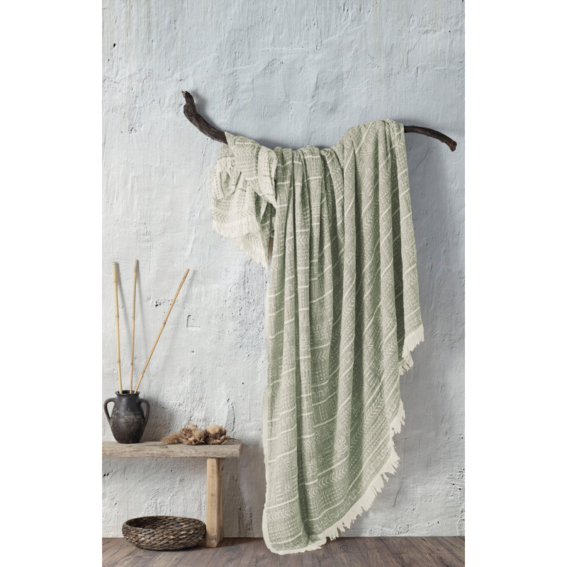 Premium Double Pique Blanket, 86.6 x 94.5 inches | 100% Muslin Fabric, 12.0 oz/sq yd | Machine Washable at 30°C, Easy to Iron | Soft & Breathable for Cozy Comfort in Any Season