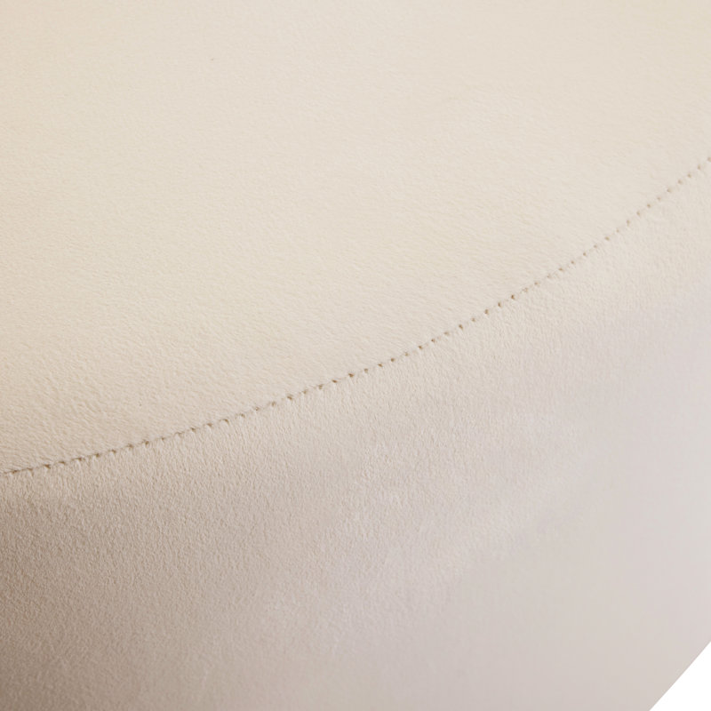 Velours crème pour le salon, 30 po x 16 po x 30 po, rembourré de mousse, élégant et pratique, s'adapte à divers styles de décoration