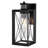 Mabry Matte Black Motion Sensor Dusk To Dawn Outdoor Wall Light Transitional Clear Glass