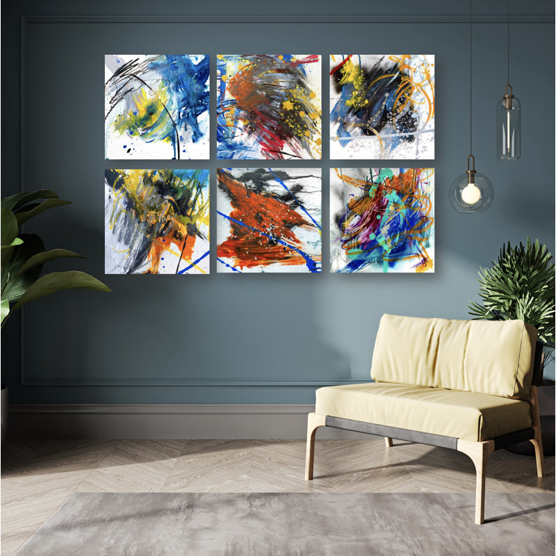 Mineral Series 6 Set II by John Beard - Artist Enhanced Canvas Print, 12" H x 12" W x 2" D, Unframed
