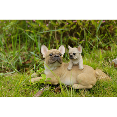 Mother and Baby French Bulldog