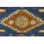 Tapis bleu / brun