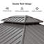 14 pi. L 12 pi. D Pavillon de jardin en aluminium
