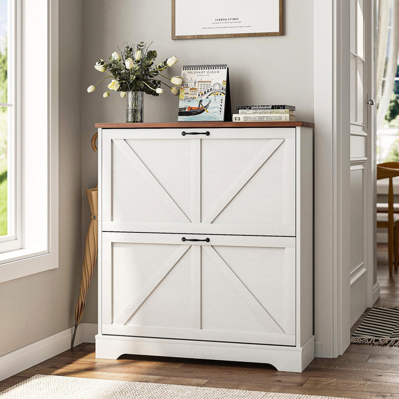 Flip Drawer Shoe Storage Cabinet