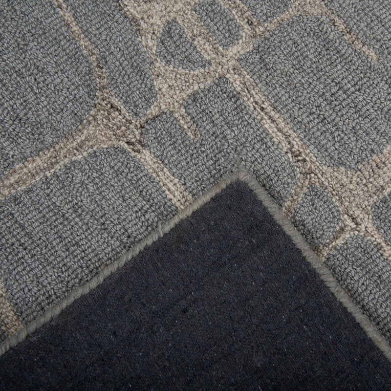 Tapis 100% laine touffeté à la main, Rectangle 5 pi x 7 pi 6 po