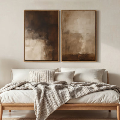 Framed Canvas Wall Art, Vintage Abstract Wall Canvas Prints 24"x36"
