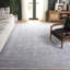 Tapis gris clair / crème à motif floral Calidia-49588257